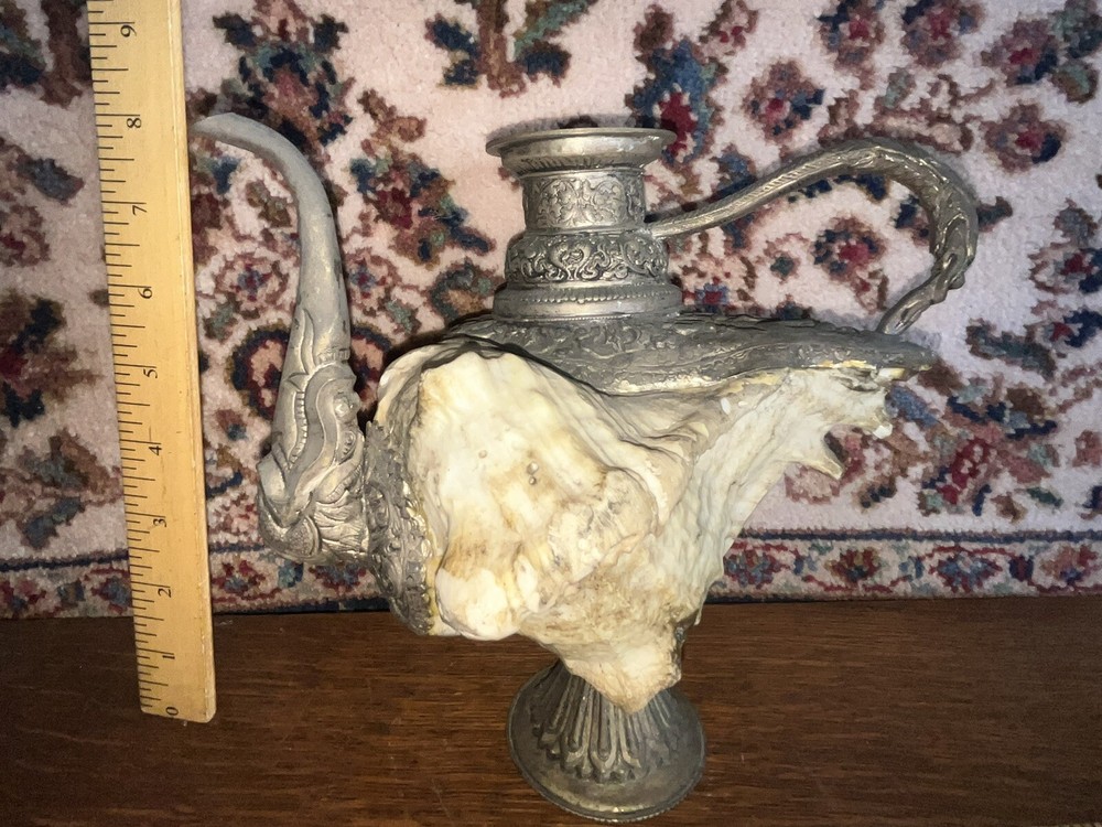 Silverplate & Sea Shell Wine Server