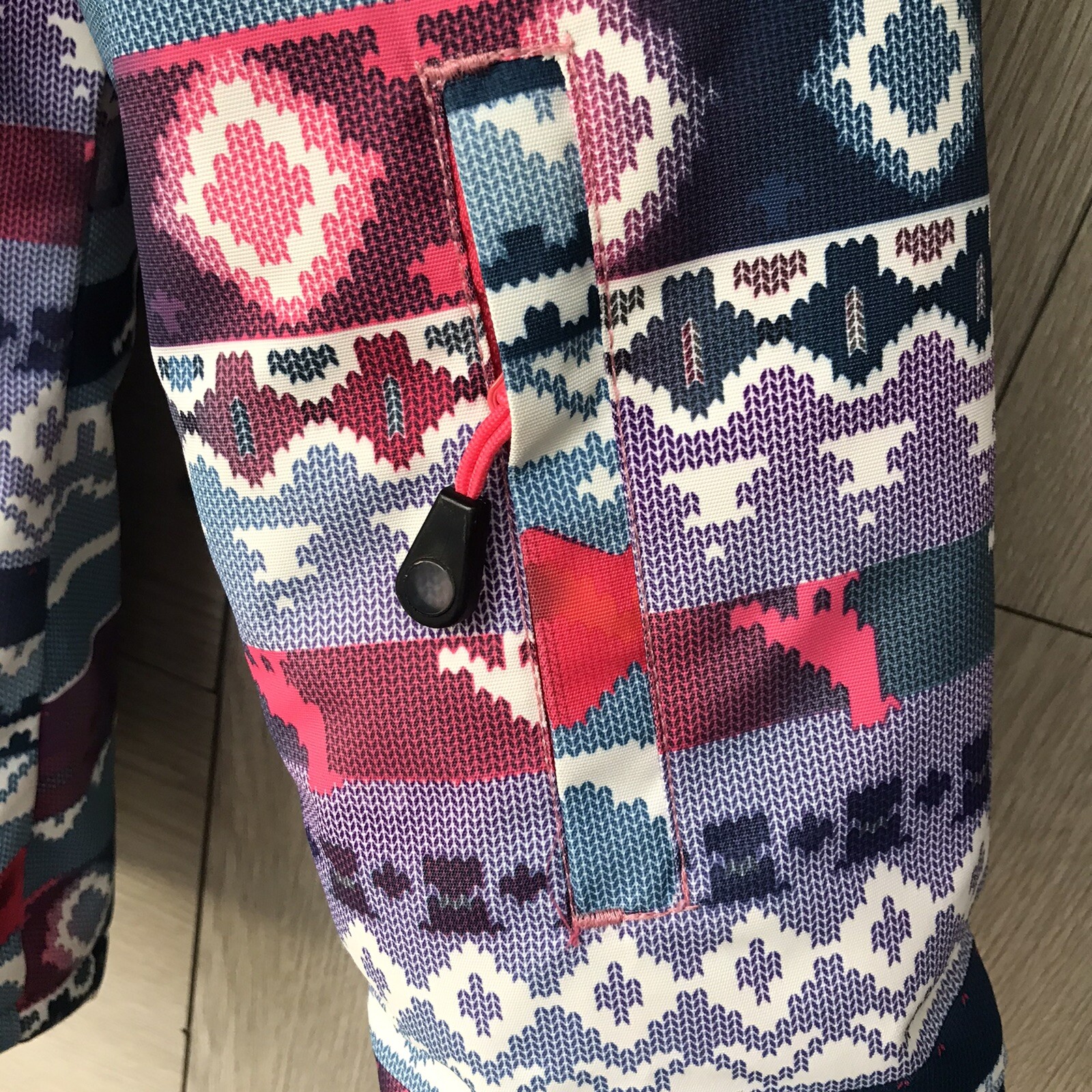 N.Z.B.Z Girls 12, Color Block Insulated Ski Jacket Hooded Winter Thick Coat