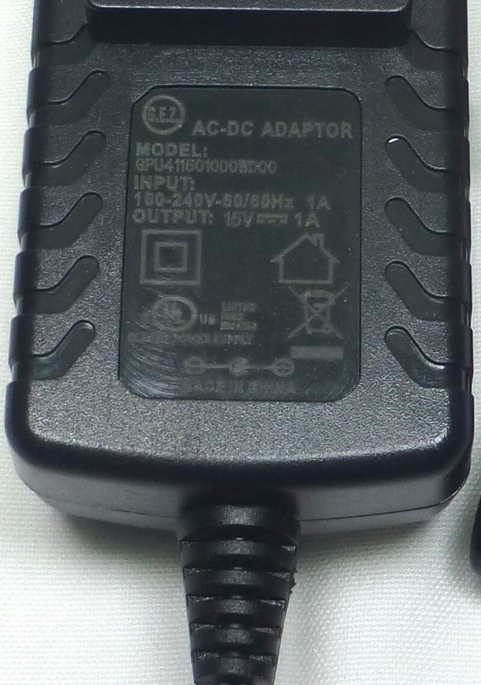 Replacement Power Supply for SMARTECH TECH-5000P Adapter (100V-240V Output 15VDC
