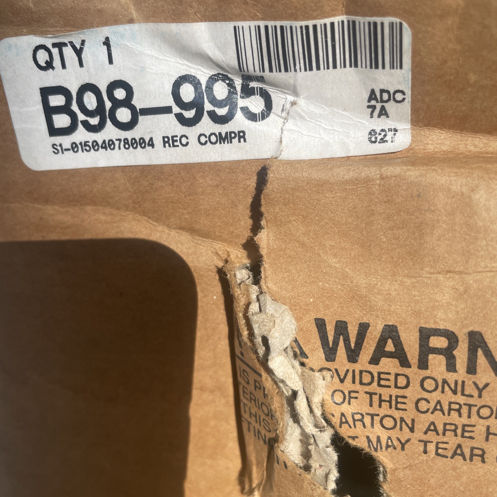 BRISTOL H82J273DBVA 2.5 TON AC/HP HIGH TEMP RECIP COMPRESS/W HEATER (198508)