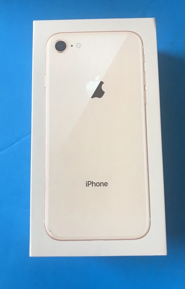 Excellent condition OEM BOX ONLY Iphone A1905  Apple 8 gold