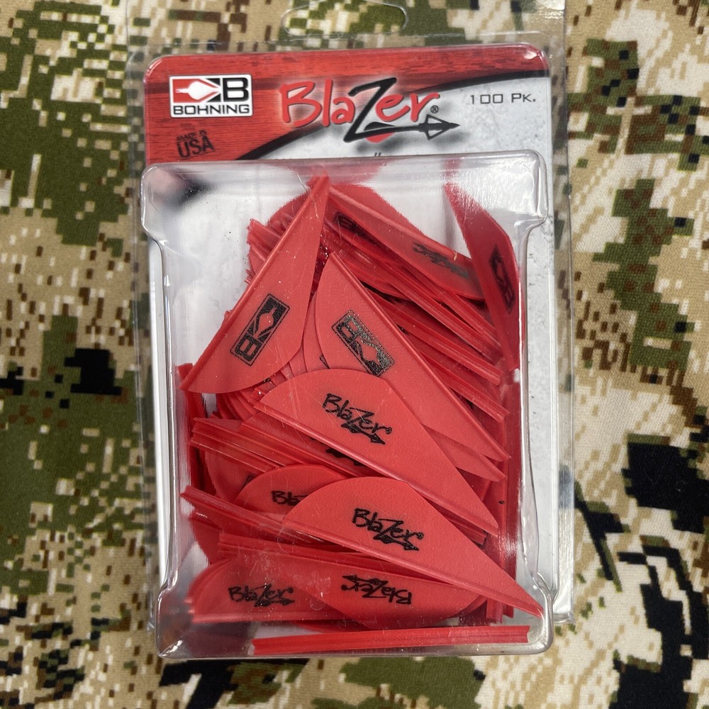 Bohning Blazer Red Vane 100 Pack