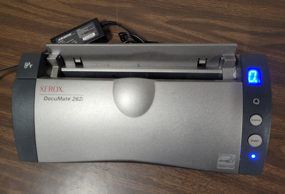 Xerox DocuMate 262i USB Desktop Document Scanner w/ Feeder Tray & Adapter