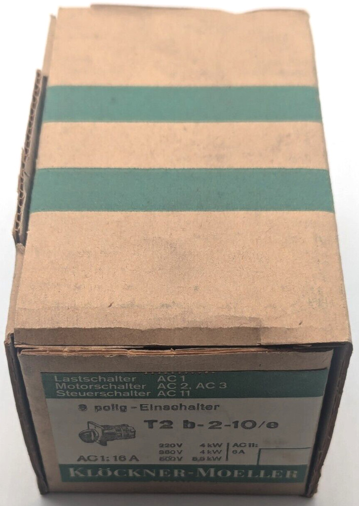 Klöckner Moeller T2 b-2-10/e 8 pole on switch