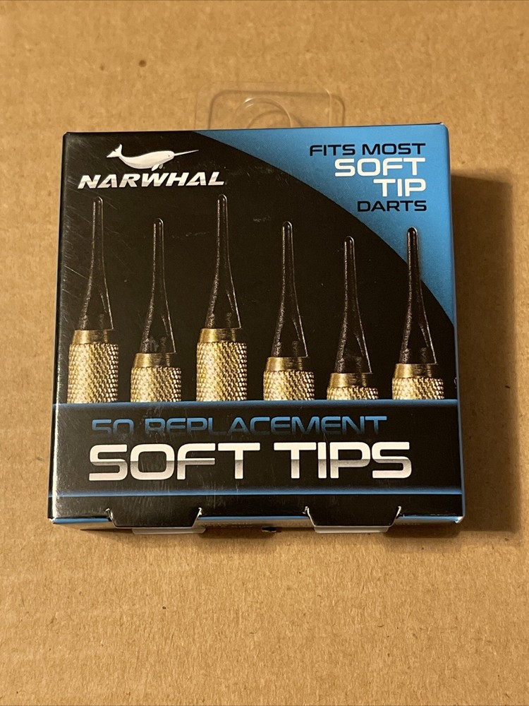 Narwhal Replacement Soft Tips for Darts - 50 Count - New in Package