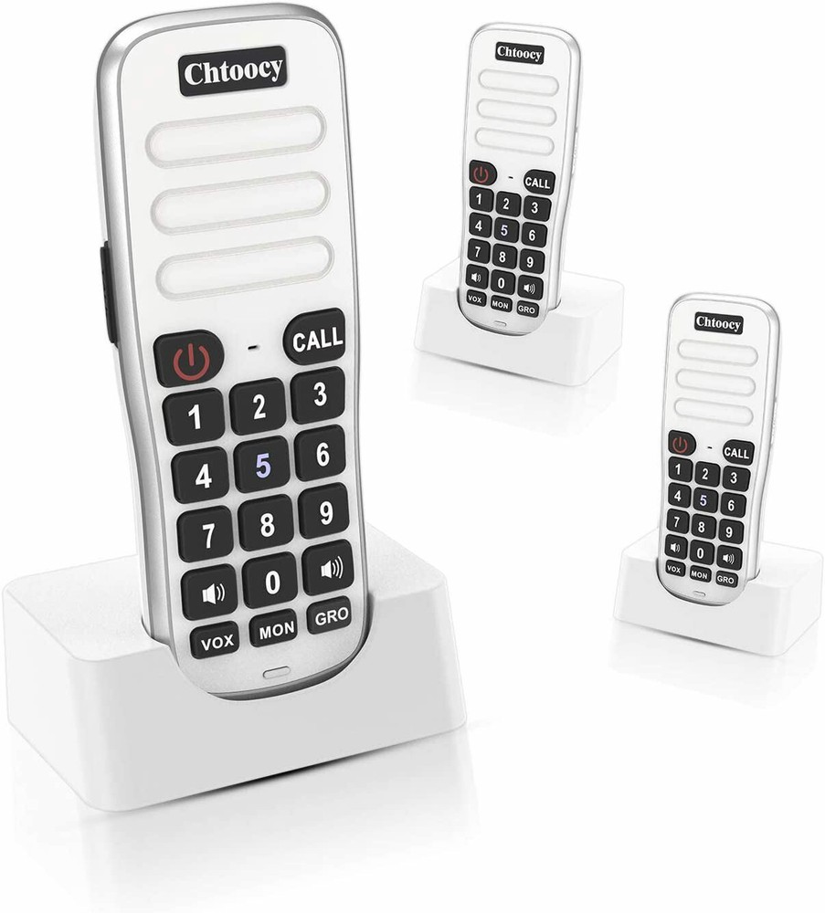 Handheld FM Wireless Intercom Rechargeable System for Home House Business Office