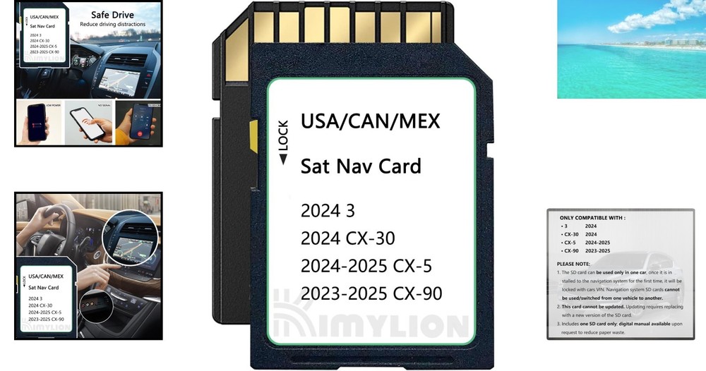 Compatible 2025 Mazda Navigation Card - Easy Installation & Reliable GPS Access