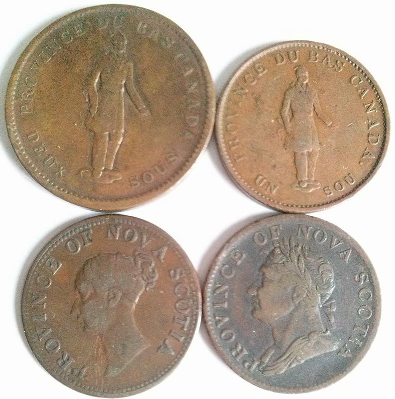 Canada Early Date Copper Coins x 10 Different 1832 - 1864