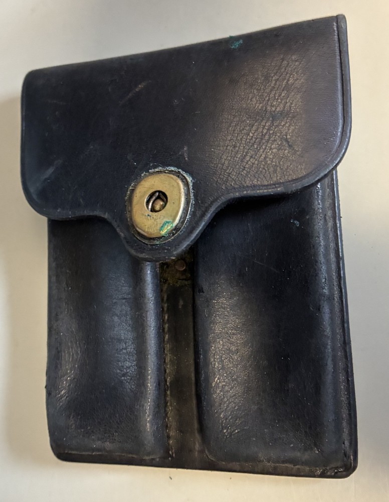Two 1940s Leather Gun Cases and Clip Case