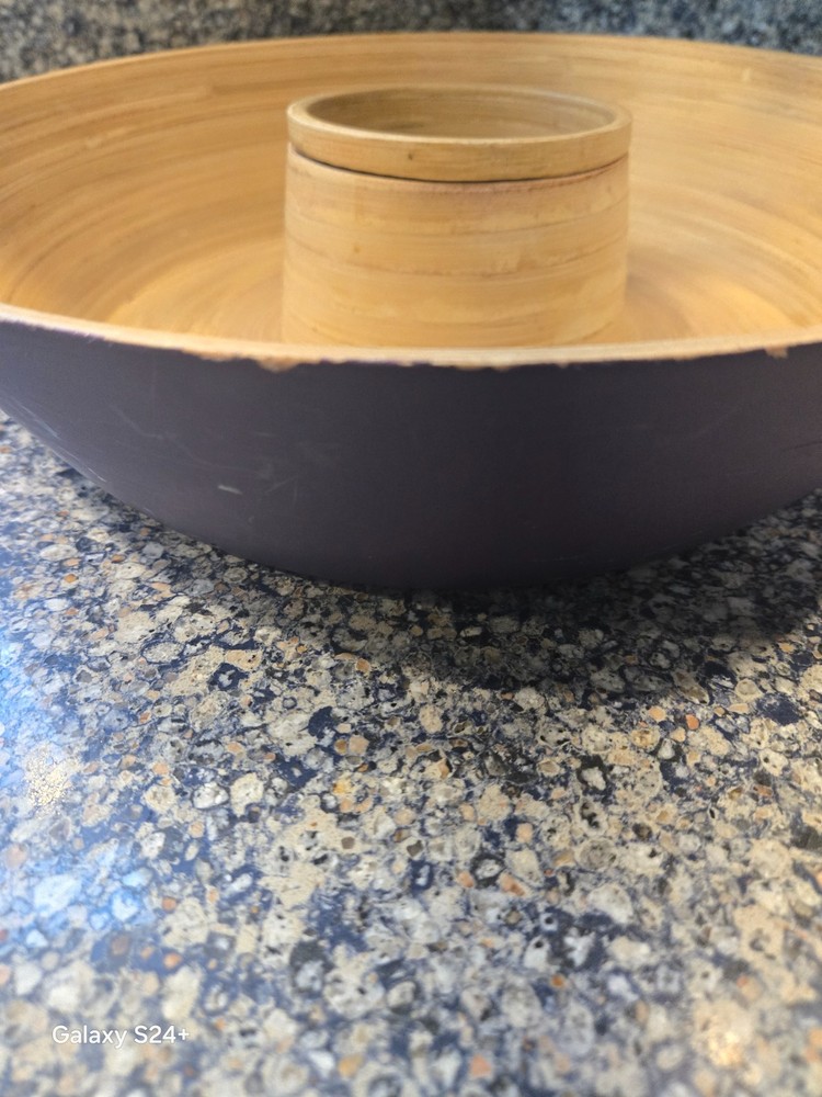 CORE Bamboo Chip and Dip Seving Bowl