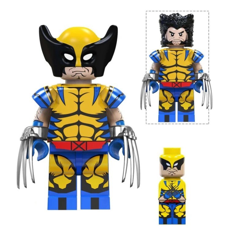 2 inch Custom, Wolverine Miniature Figure with Base, New/Mint