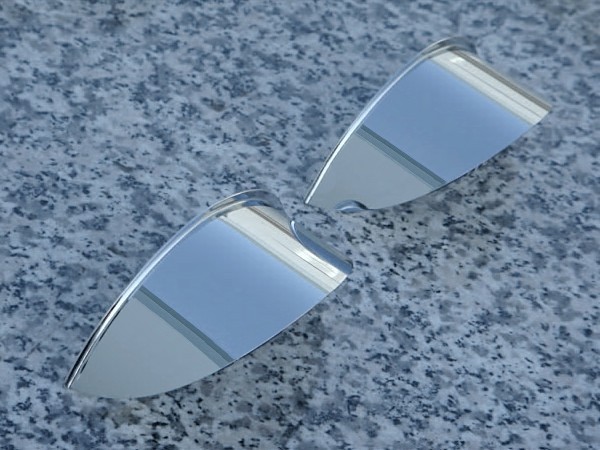 4.5" CHROME SPOTLIGHT VISORS