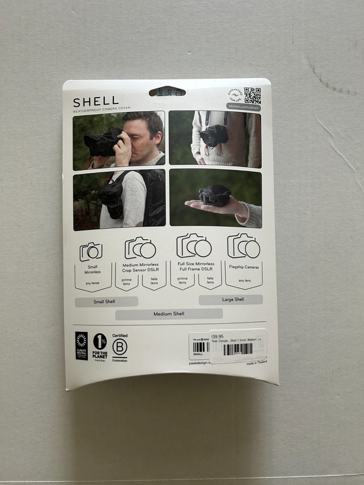 Peak Design Shell (Small) – Weatherproof Camera Cover – Brand New