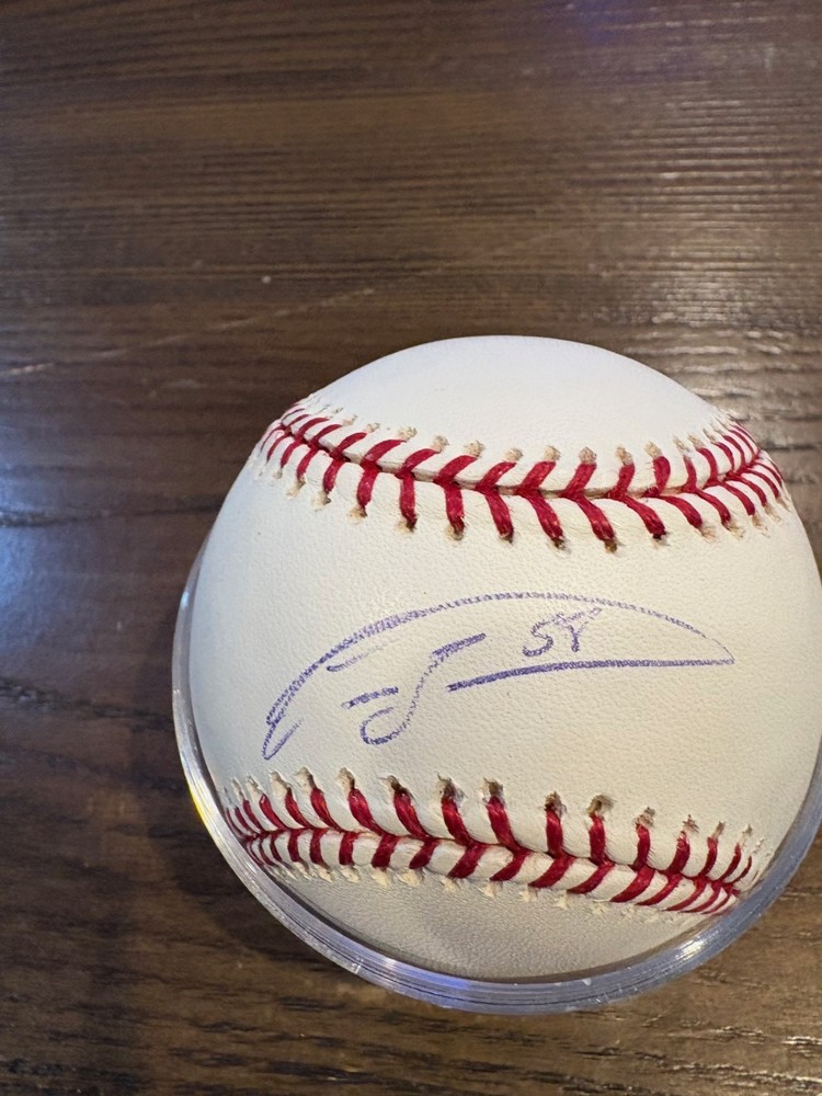 CARLOS    ZAMBRANO     CUBS       SIGNED     BASEBALL