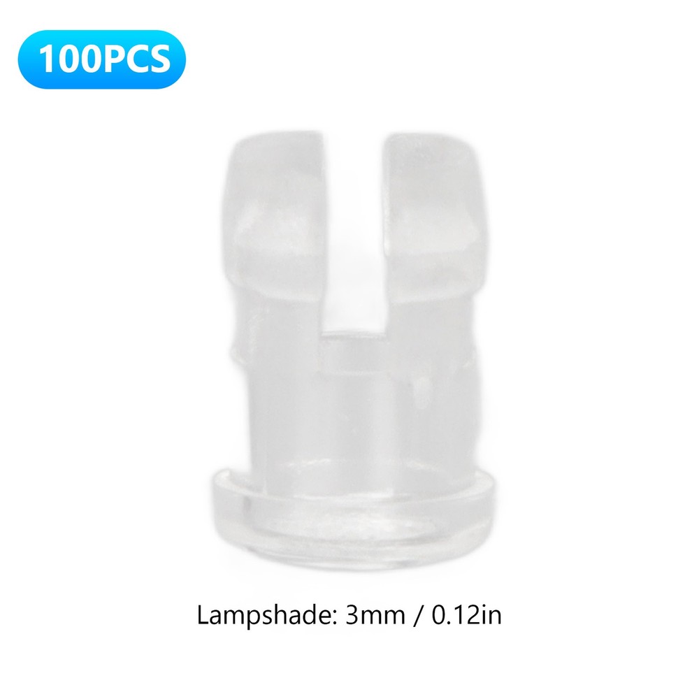 ♡ 100Pcs LED Light Emitting Diode Shade Transparent Cap Protective Cover