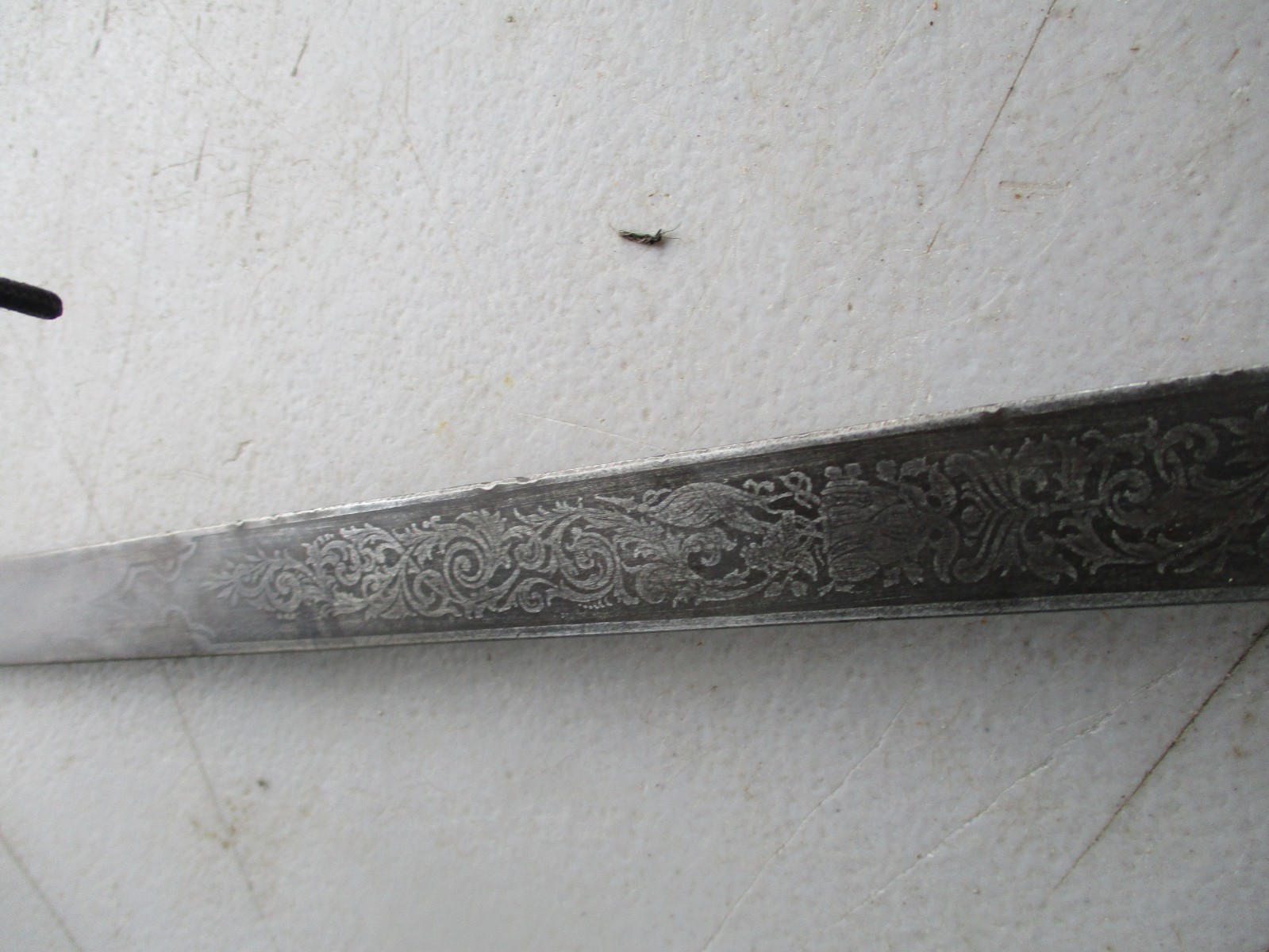 Imperial German M 1871 Cadet Bayonet with Blade Etchings