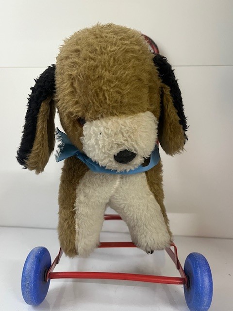 Vintage Push Along Dog