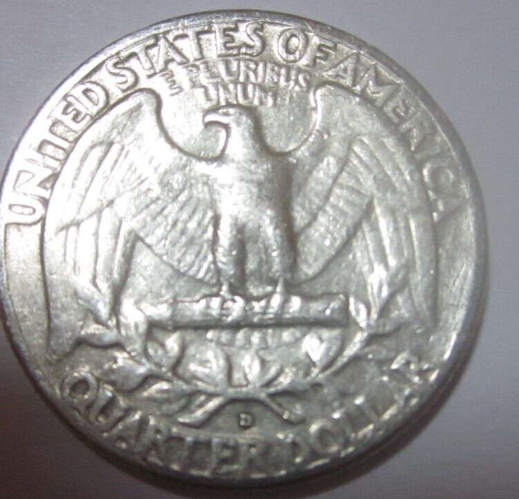 1957 D Washington Silver Quarter 90% Silver