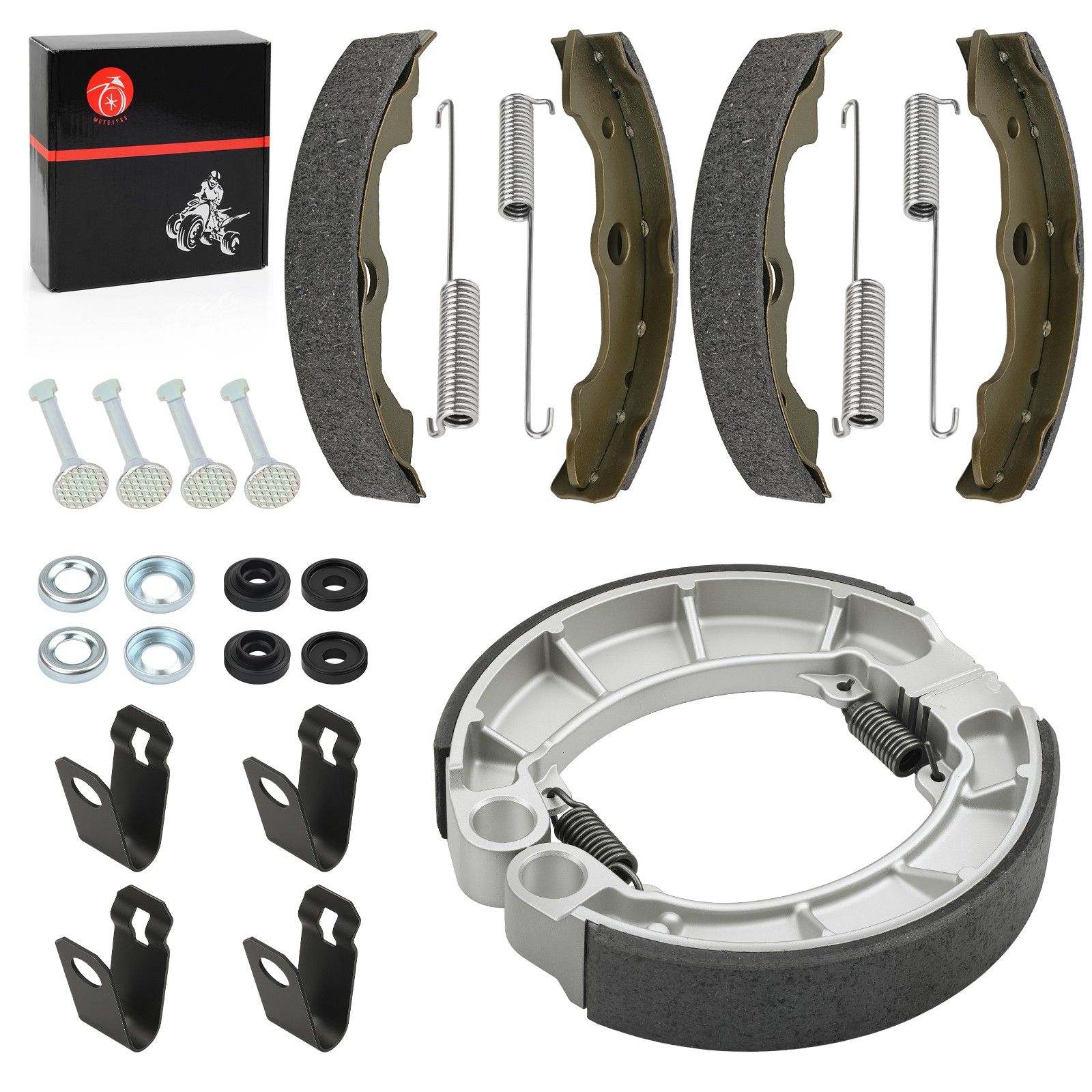 Front & Rear Brake Shoes Kit 2000 - 2006 for Honda Rancher 350 TRX350FE/FM/TE/TM