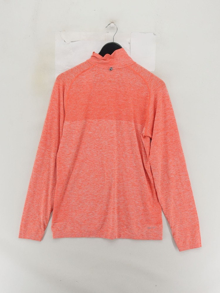 Nike Men's Loungewear M Red Polyester with Nylon Mock Neck Basic