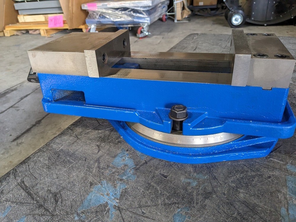 Unbranded Machine Vise: 6″ Jaw Width Horizontal Swivel Base