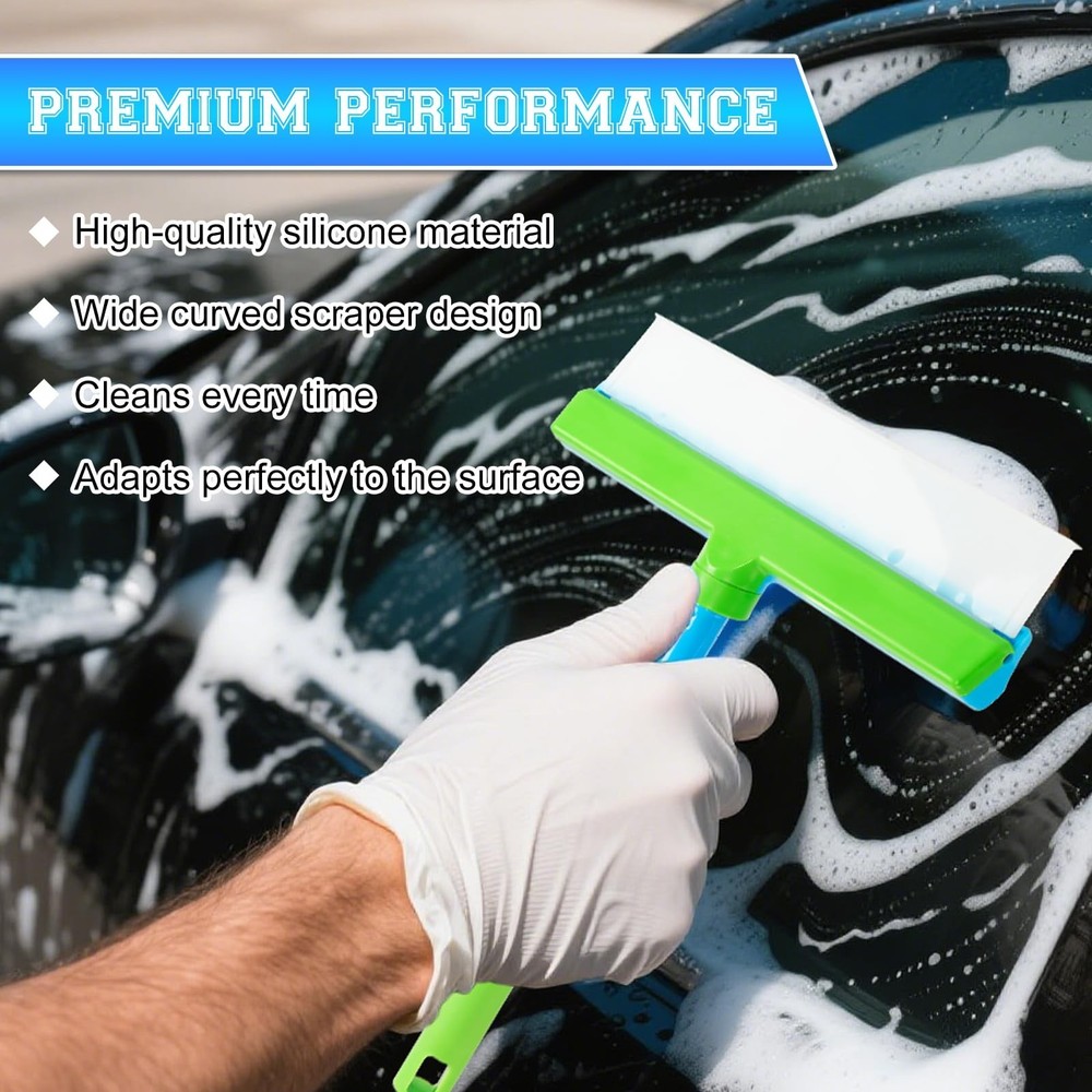 Recyclable Silicone Window Squeegee Kit, Window Cleaning Kit, Window Squeegee...