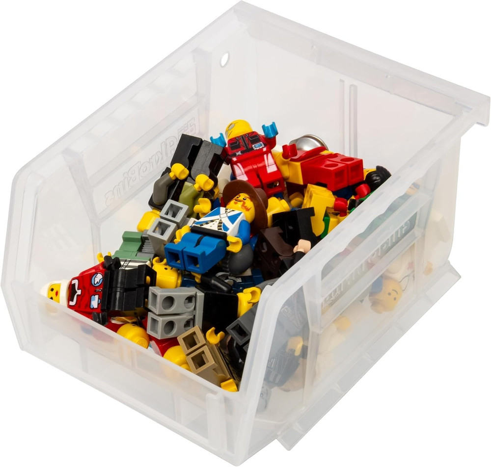 30210 Akrobins Plastic Storage Bins, Space-Saving Stackable Bins for Garage, Pan