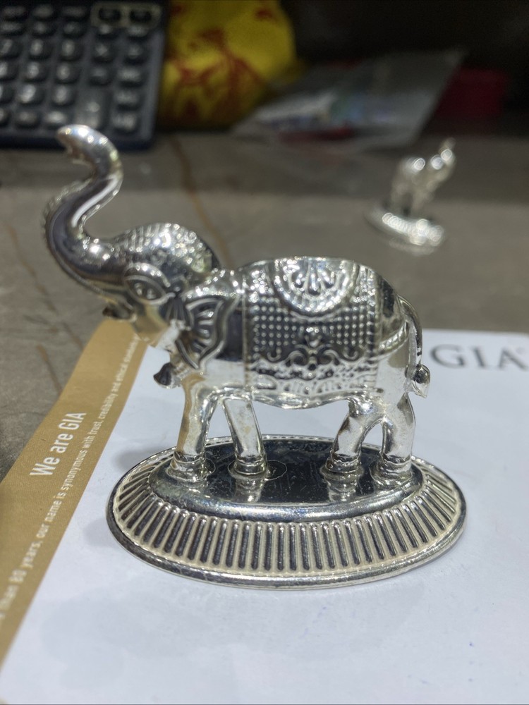 75% Purity Solid Silver Elephant 21 Gram