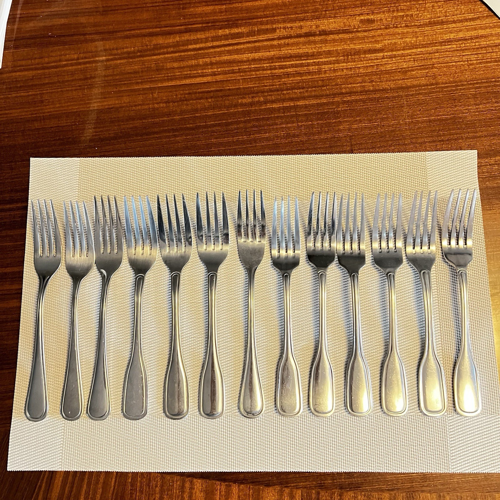 Vintage Heavy Stainless Steel Forks | Restaurant Ware Lot of 13 ABC, Walco, BII￼