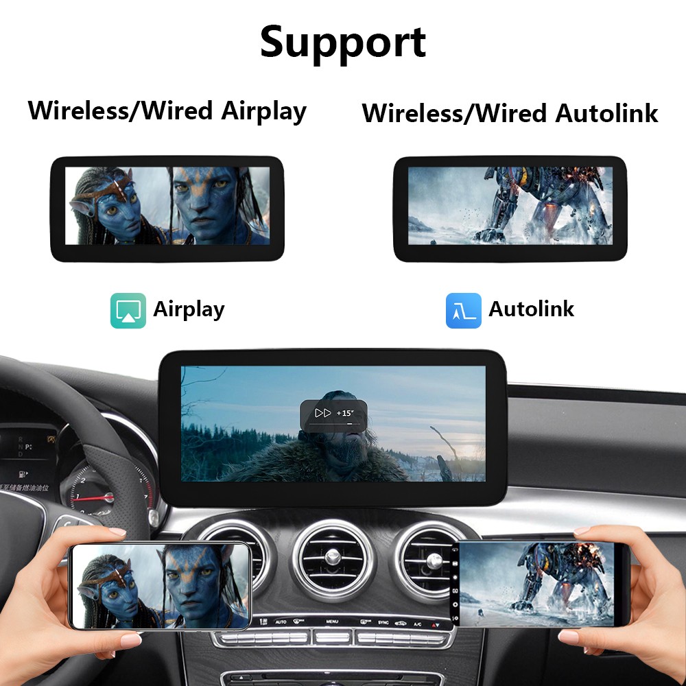 12.3''Stereo Multimedia Touch Screen For Benz C W205 GLC X253 V W447 NTG 5.0