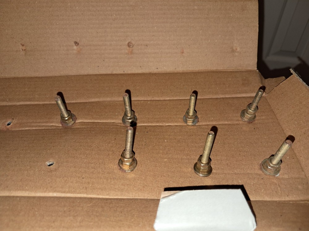 7 -Vintage Stone Drawer Pulls White Knobs 1 1/2" dia Round ACTUAL STONE nos set