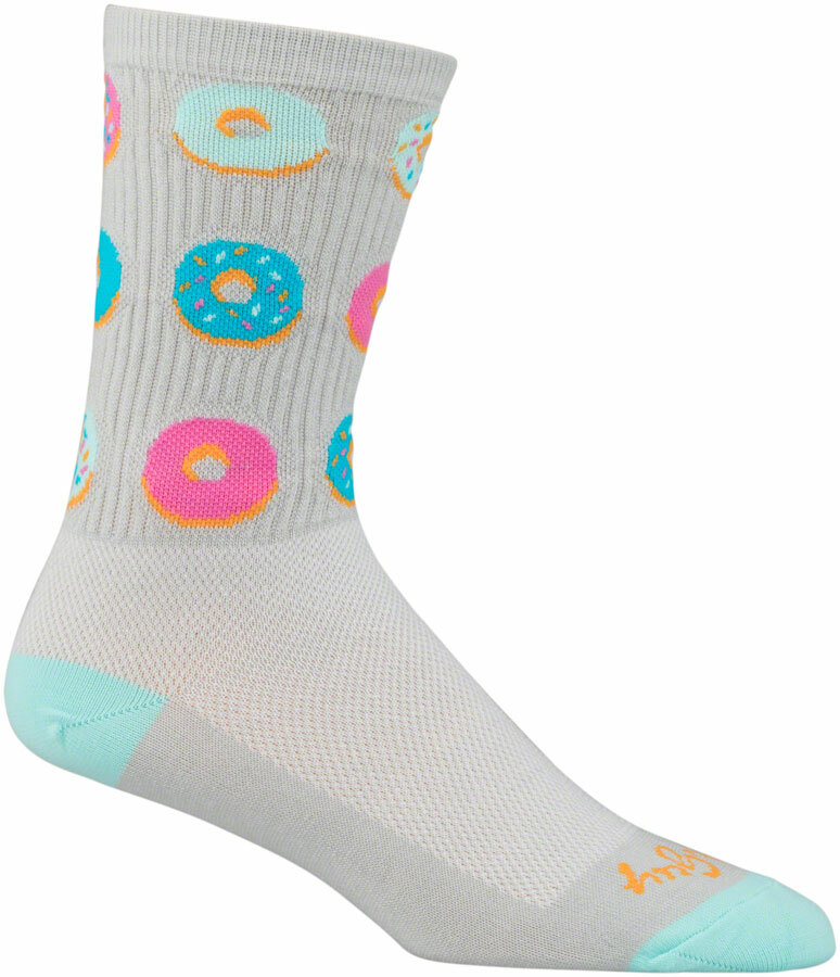 SockGuy Crew Glazed Sock: Gray SM/MD