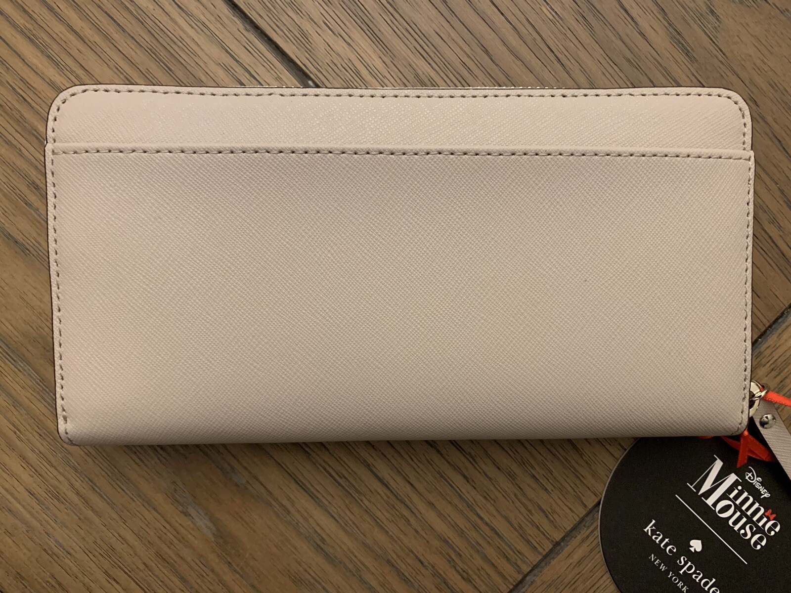 KATE SPADE DISNEY MINNIE MOUSE LACEY ZIP AROUND SAFFIANO LEATHER WALLET NWT $229