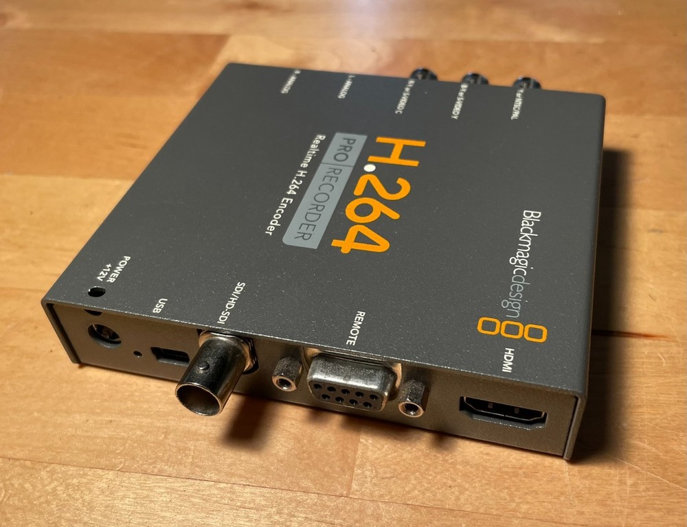 Blackmagic Design H.264 Pro Recorder Video Encoder with Power Supply