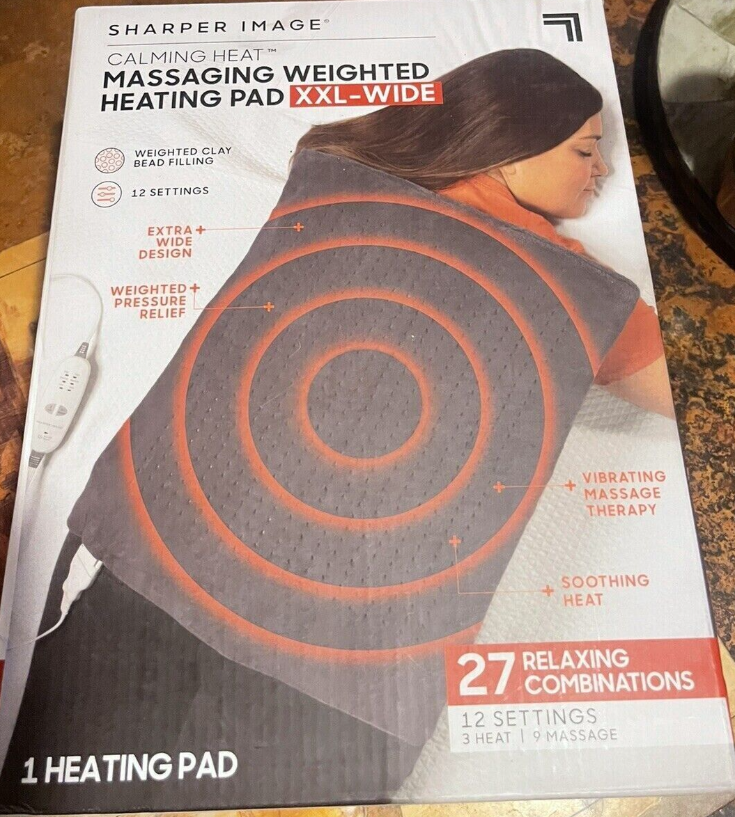 Electric Wighted Calming Heat Pad XXL-WIDE 20X24 xxl large 5 LB Sharper Image