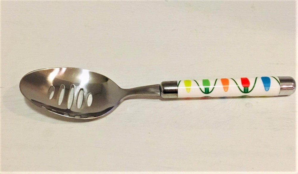Pfaltzgraff Christmas Lights 5pc Hostess Serving Utensil Set