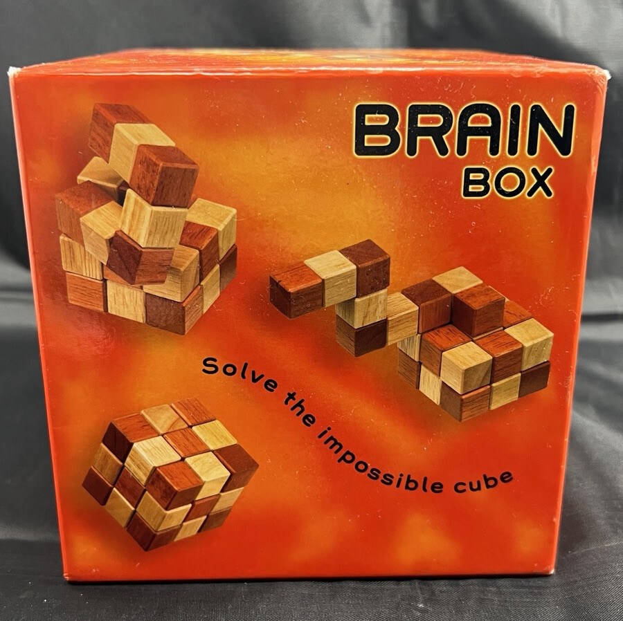 Brain Box Cube Puzzle & Brain Book by Charles Phillips (2006) * NEW* Sealed