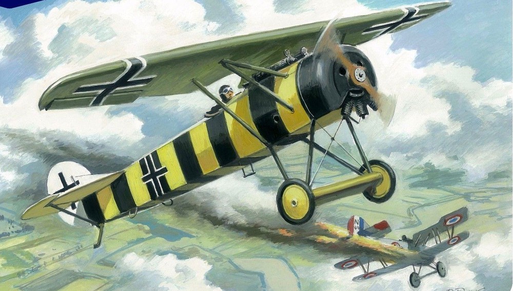 FOKKER D-VIII PLAN & CONSTRUCTION ARTICLE for Scale Free Flight Model Airplane