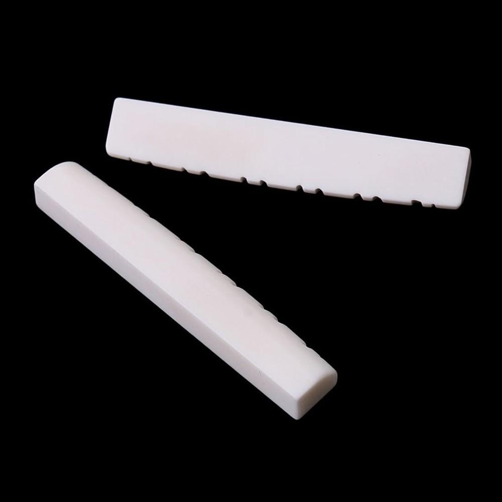 12 Strings Acoustic Guitar Bone Bridge Saddle Nut Upper string pillow (49 * 6...