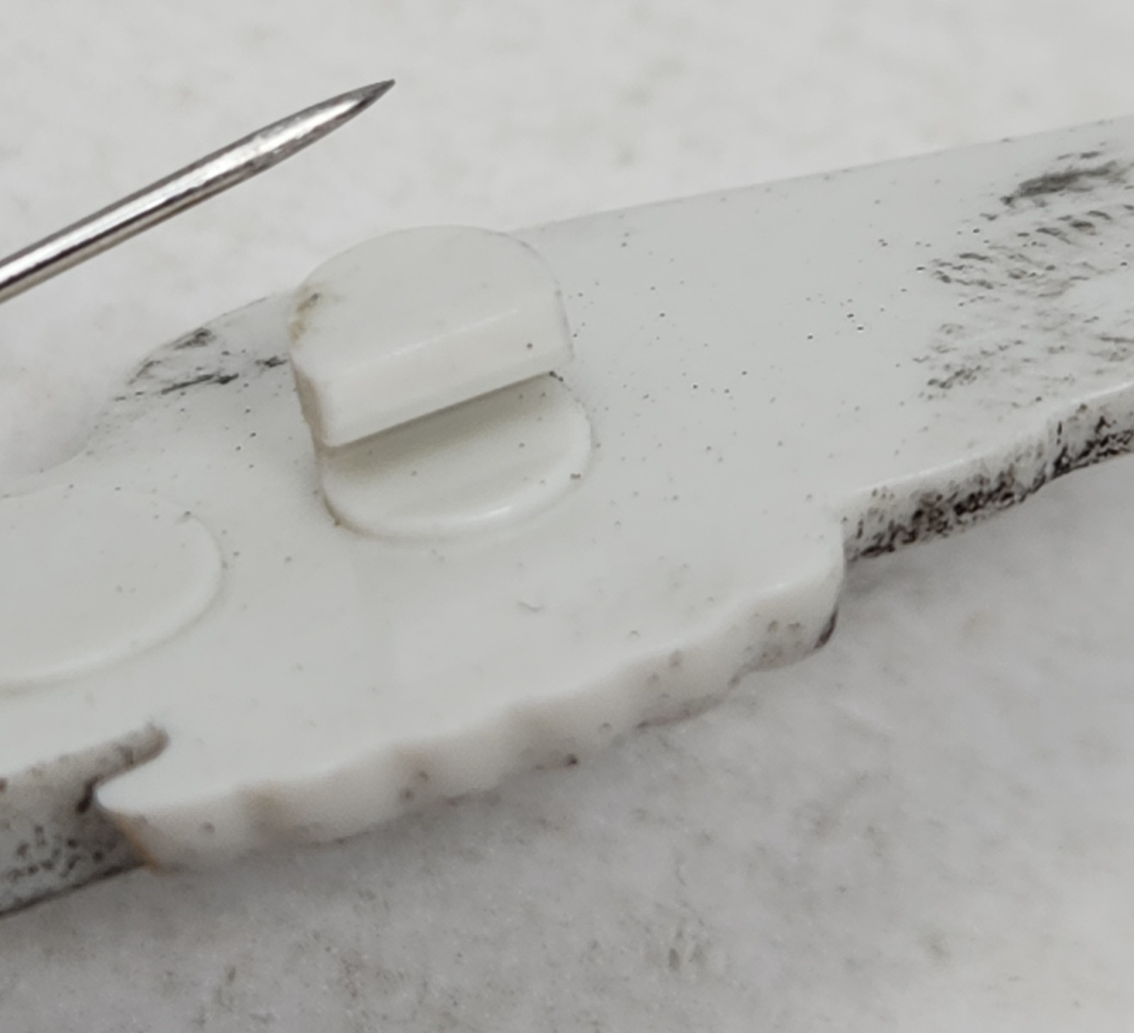 Vintage Goodyear Blimp Airship Plastic Pilot Wings Pin 3" Read Description