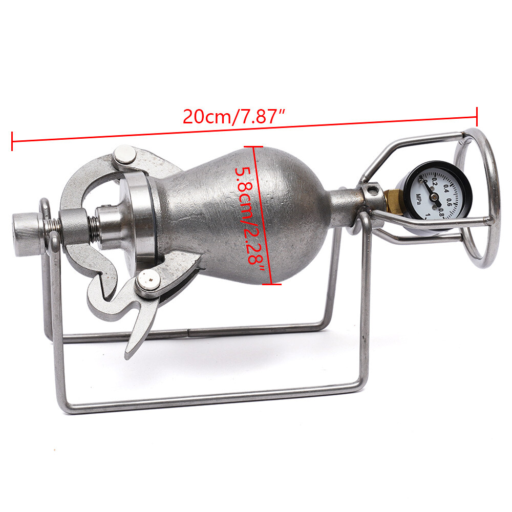 Popcorn Maker Hand-cranked Cannon Corn Popper Pop Corn Puffing Machine Stainless