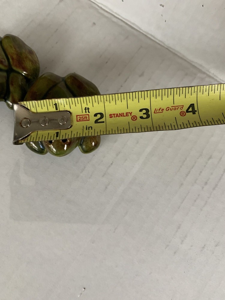Green Ceramic Frogs Aquarium Decorations 2 in Set