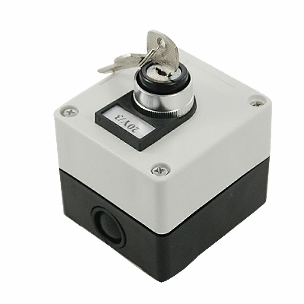 on/off/on Three 3 Position Key Lock Rotary Selector Select Switch Station New