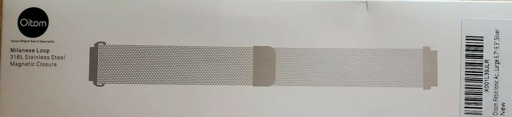 Oitom Fitbit Milanese Loop Replacement Metal 6.7"-9" Band Large & Magnetic Clasp