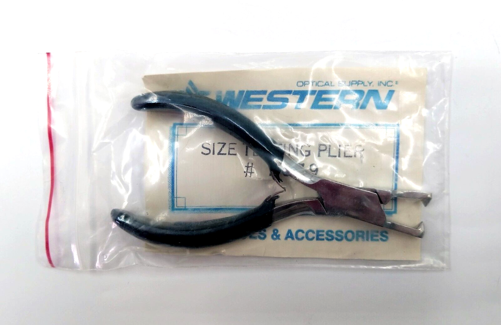 NOS! Western Optical Sizing Testing Pliers Eyewire Closing Plier, Model #2079