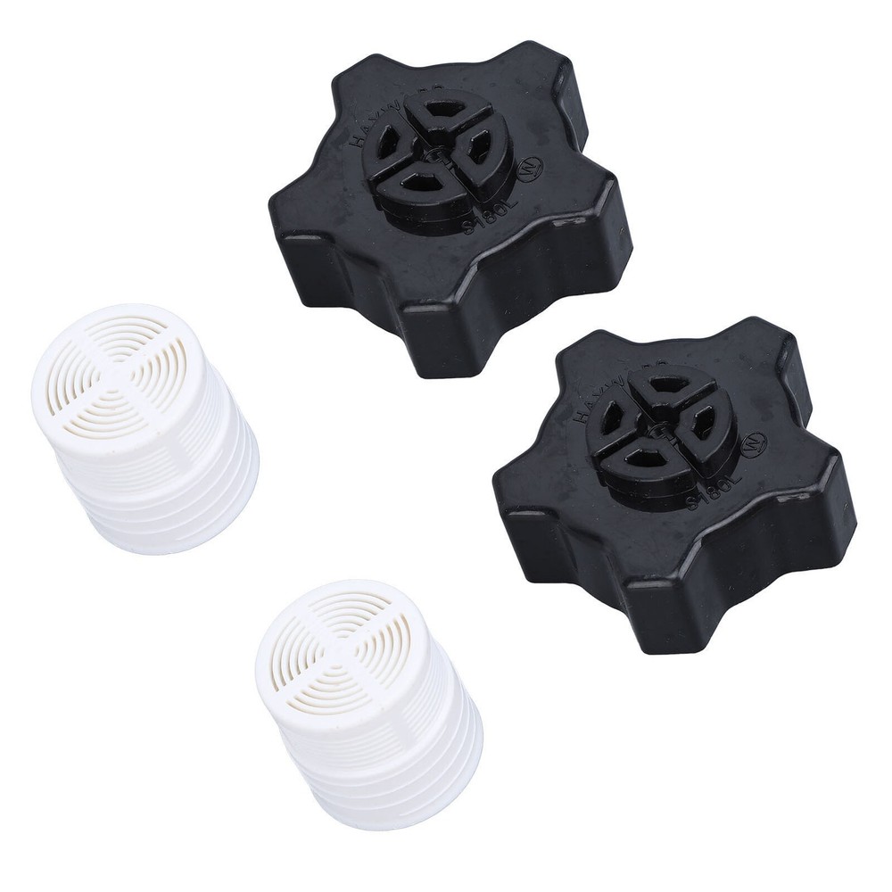 2 Set Drain Cap Assembly Pool Sand Filter Gasket Screen Replacement