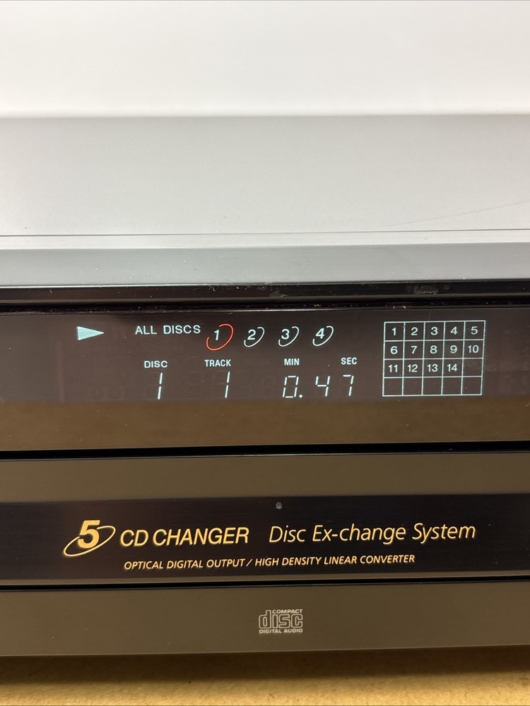 Sony CDP-CE375 Compact Disc 5 Disc CD Player Multi Changer Carousel No Remote