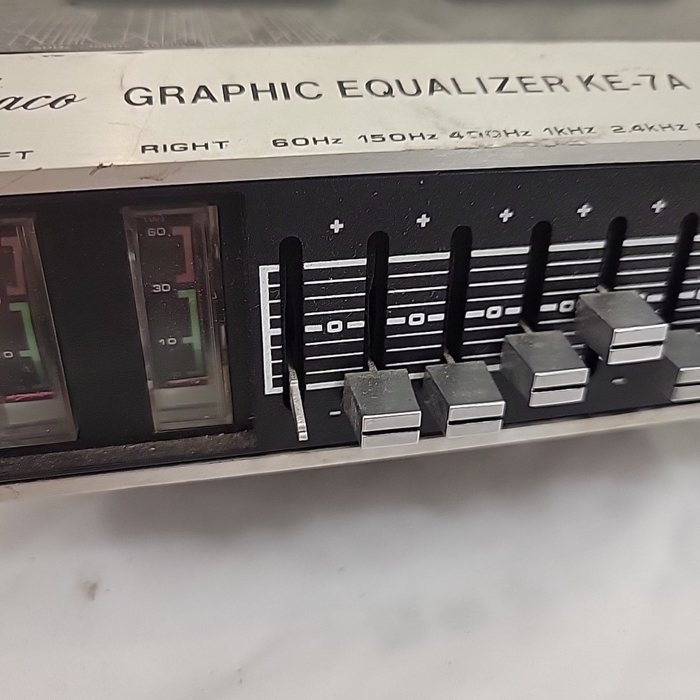 Kraco KE-7A Graphic Equalizer Car Audio Untested As Is