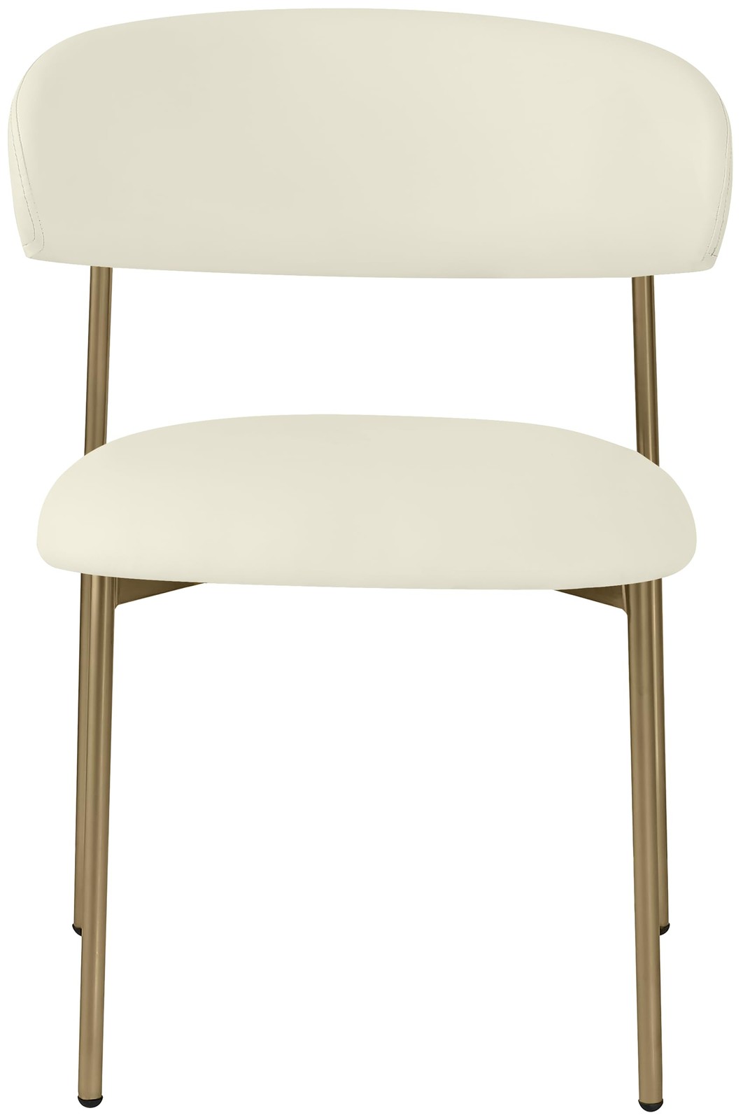 Meridian Furniture Lupita Cream Vegan Leather Dining Chair (Set of 2)