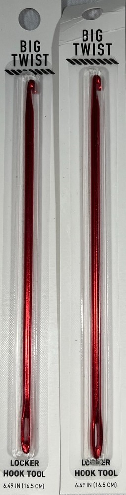 (2 PACK) Big Twist Locker Hook Tool, 6.49 in. - RED